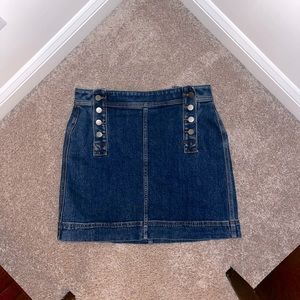 Denim mini skirt
